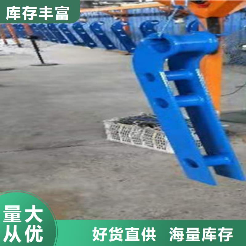 不锈钢复合管护栏钢板立柱 灯箱护栏有口皆碑