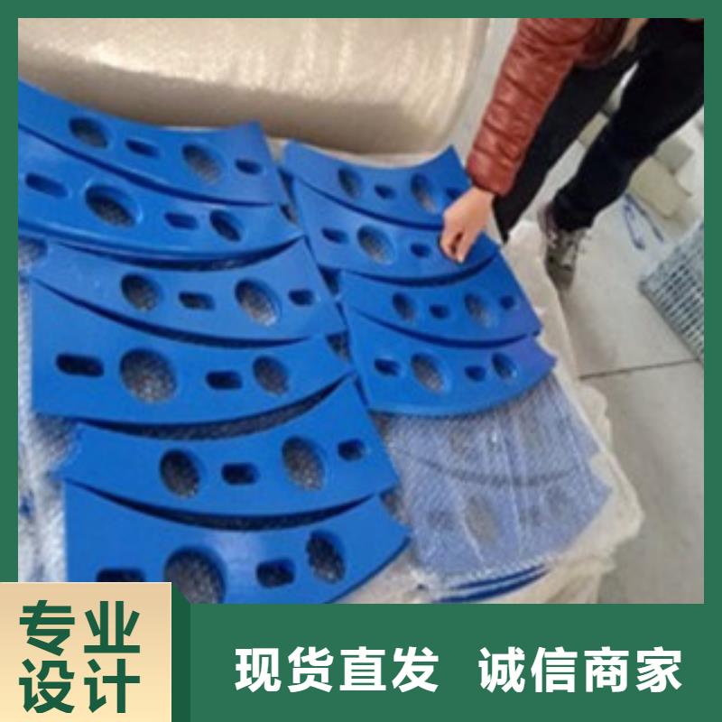 复合管防撞护栏镀锌喷塑钢板立柱放心购