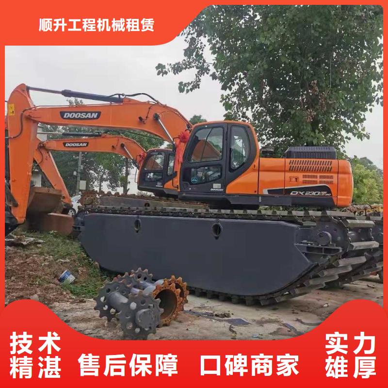 山东水陆挖掘机出租厂家直发