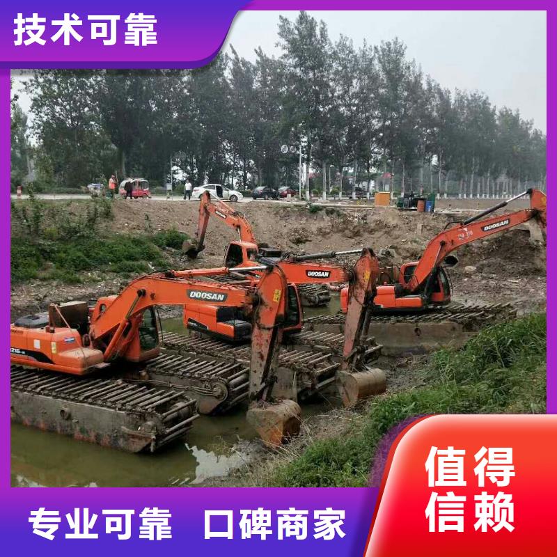水陆挖掘机租赁厂家规格齐全