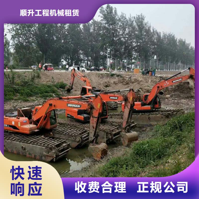 广东水陆挖掘机出租行情报价