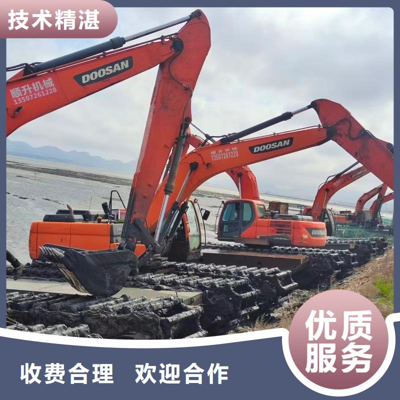 山东水陆挖掘机出租厂家直发