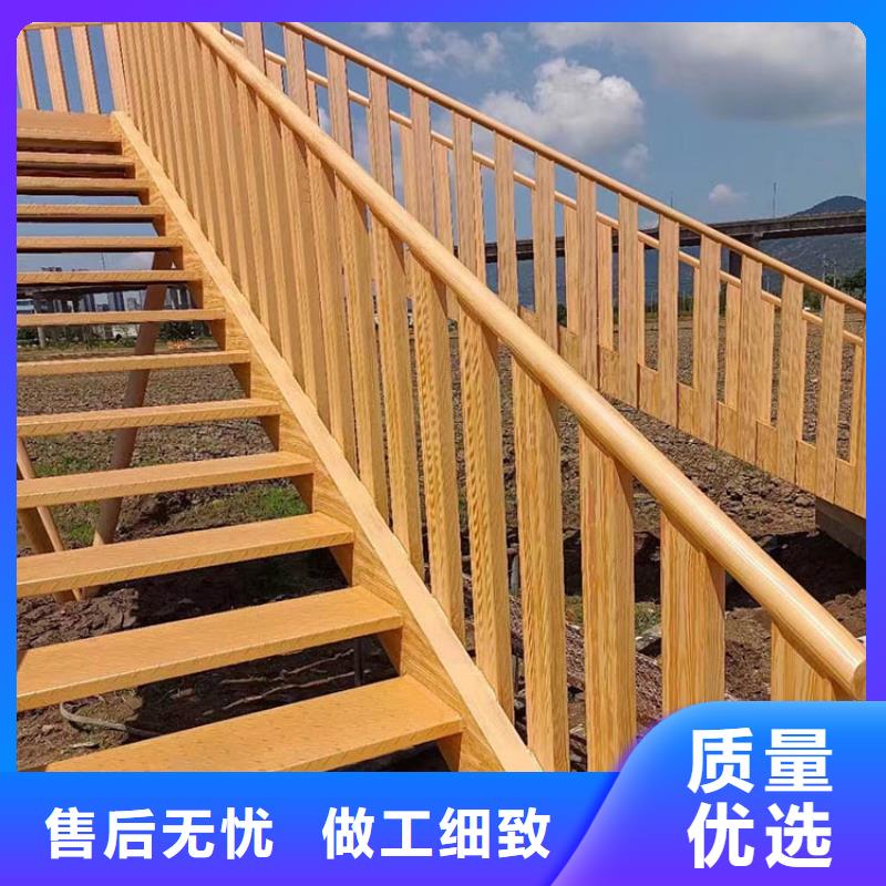 钢结构金属面木纹漆全包施工价格#方钢圆管#长廊护栏#园林建筑